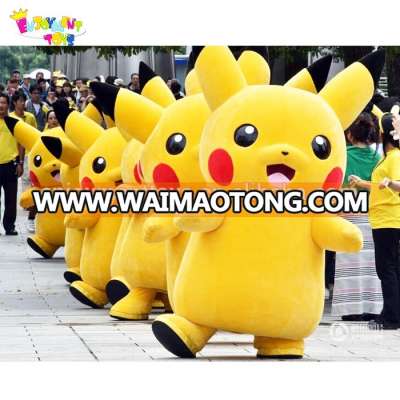 Promotional CE pikachu mascot costumes, used pokemon mascot costumes for sale EM-01