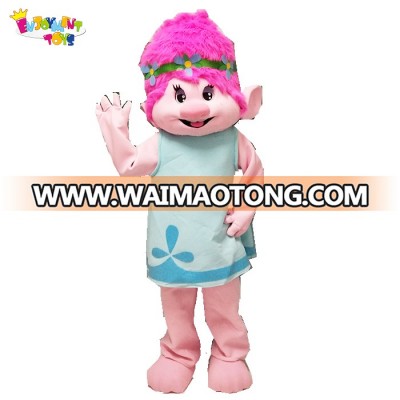 Popular trolls mascot costume poppy costume for sale