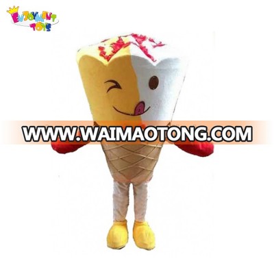 Enjoyment CE plush ice cream mascot costume/adult ice cream costumes for adults