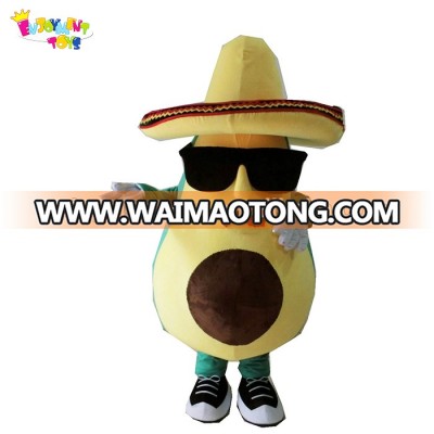 Enjoyment CE avocado mascot costume/fruits fancy dress costumes for sale