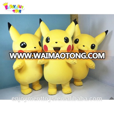 HOT!!! CE plush inflatable pikachu mascot costume for adults EM-09