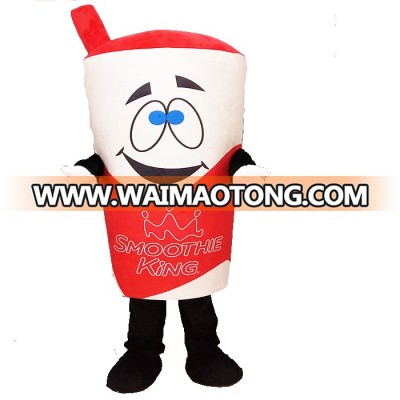 Custom made Smoothie king cup mascot costume adult for sale