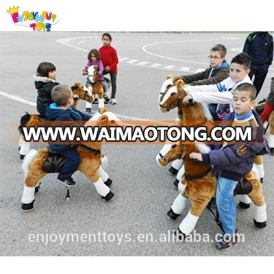 Enjoyment CE mechanical manual pedal horse kiddie rides for kids and adults